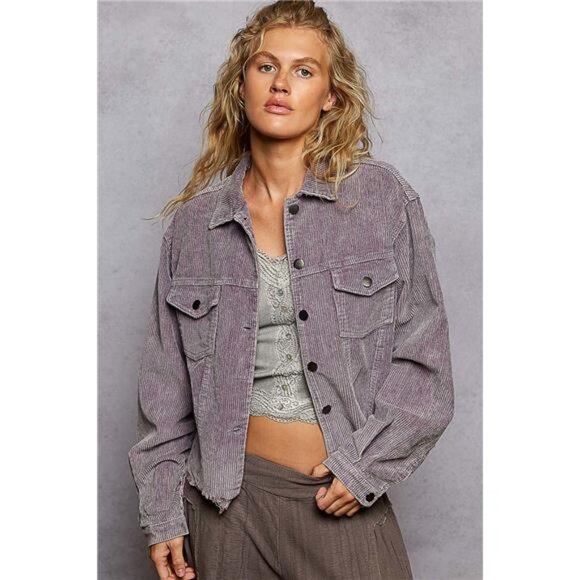 nwt POL‎ Button Down Corduroy Trucker Jacket - Picture 2 of 3